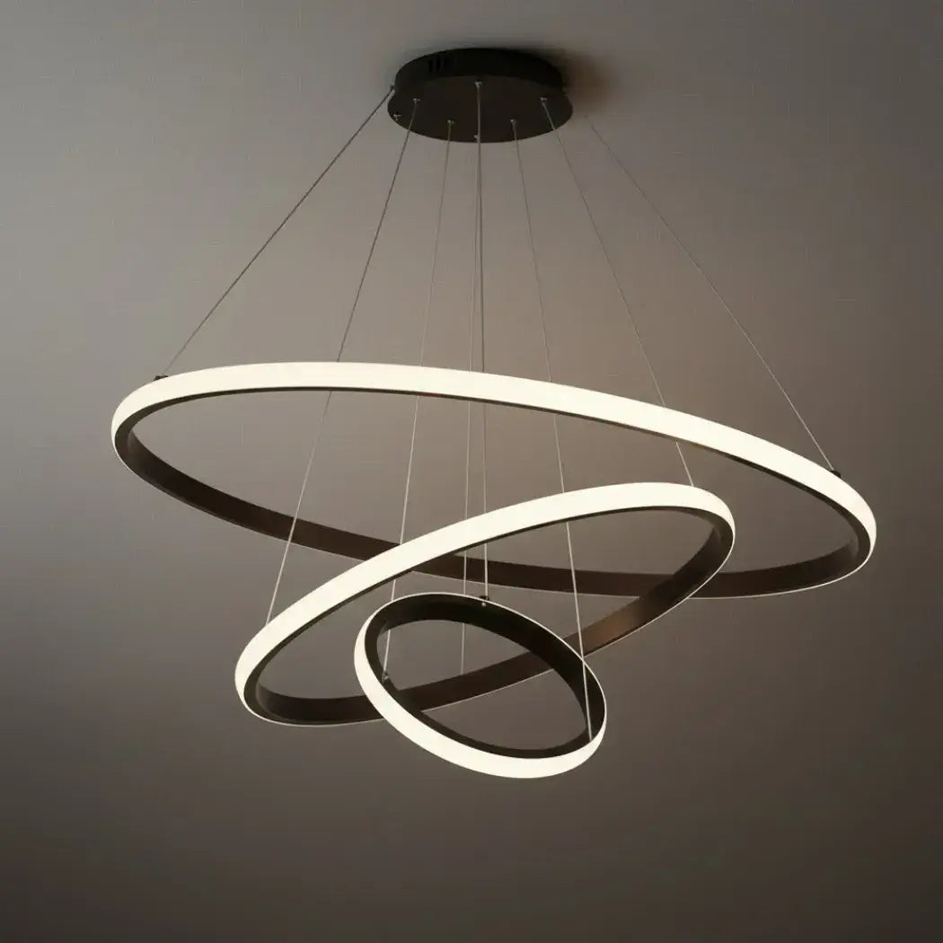 Velora Modern Metal Ring Pendant Light – Fixture for Living